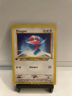 1ST EDITION Porygon NON HOLO Neo Destiny #78/105 Pokemon Card - NEAR MINT - Image 1