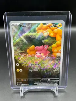 Pokemon Pawmi TCG Paldean Fates Illustration Card 226/091 Near Mint - Image 1