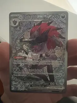N's Zoroark EX 286/217 SIR Pokemon Card NM Freshly Pulled - Image 3
