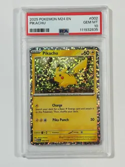 PSA 10 - 2025 Pokemon M24 En-Mcdonald'S Collection 002 Pikachu - Image 1