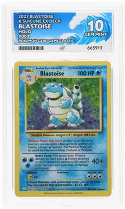 ACE 10 Blastoise Classic Collection 003/034 Ace Label Graded Card - Image 1