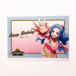 R272 Nefeltari Vivi Japanese One Piece Mugiwara Store Birthday Bromide Card 6" - Image 1