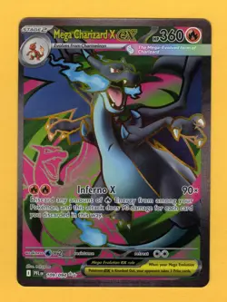 MEGA CHARIZARD X ex #109/094: NM: Pokemon Phantasmal Flames Full Art Card - Image 1