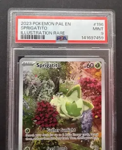 *PSA 9* Sprigatito 196/193 - Paldea Evolved - Illustration Rare - Pokemon Card - Image 2