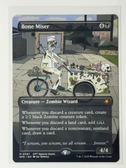 MTG Special Guest Bone Miser (0087) Mythic Rare Borderless SPG Zombie New - Image 1