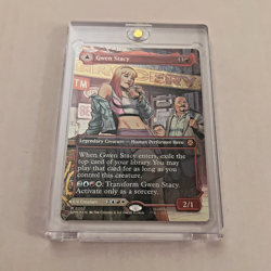Gwen Stacy Ghost-Spider (0202) (Borderless - Foil) Marvel's Spider-Man MTG - Image 1