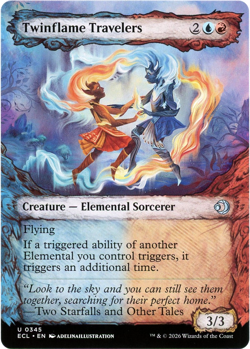 Twinflame Travelers (Showcase) - 0345 - Lorwyn Eclipsed ECL - MTG - NM/M - Image 1
