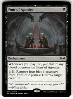 Font of Agonies 74 Rare Ravnica Allegiance Magic: The Gathering Near Mint - Image 1