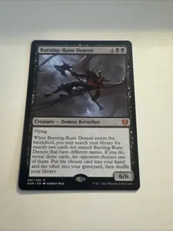 Burning-Rune Demon Kaldheim Regular - Image 1