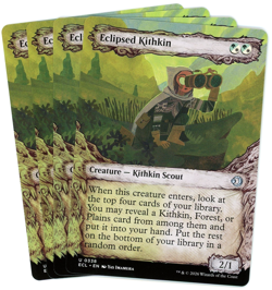 x4 Eclipsed Kithkin (Showcase) - 0338 - Lorwyn Eclipsed ECL - MTG - NM/M - Image 1