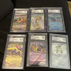Pokemon TCG Japanese Graded Slab Lot - 6 Cards CGC 10 / 9.5 Gem Mint Alakazam - Image 1