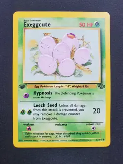 Exeggcute - 52/64 - 1st Edition Jungle *NM* Near Mint TCG Pokemon - Image 1