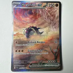 Pokemon TCG Great Tusk ex 246/198 SV01: Scarlet & Violet Base Set Holo NM - Image 1