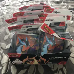 Pokemon Mega Evolution Phantasmal Flames Mini Portfolio Lot Of 12 NEW SEALED - Image 1