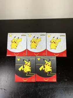 New Sealed 2021 McDonalds Pokemon 25th Anniversary Lot of 5 - Image 1