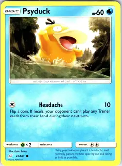 Psyduck 26/181 Common Team Up Pokemon Near Mint - Image 1