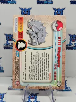 Topps Rhyhorn #111 Holofoil - Pokemon - Blue Logo HP - Image 2