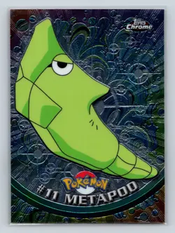 2000 Topps Chrome Pokemon #11 Metapod - Image 1