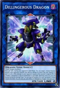 1x (NM) Dillingerous Dragon - DANE-EN041 - Common - Unlimited Edition YuGiOh - Image 1