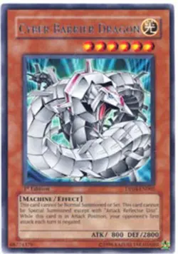 1x (HP) Cyber Barrier Dragon - DP04-EN002 - Rare - 1st Edition YuGiOh - Image 1