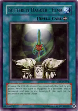 1x (P) Butterfly Dagger - Elma - DR1-EN194 - Rare - Unlimited Edition YuGiOh - Image 1