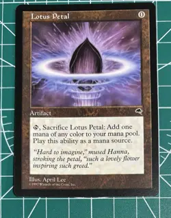 Lotus Petal MTG Tempest Magic the Gathering Card NM/Unplayed - Image 1