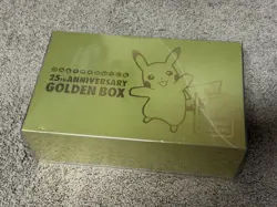Golden Pokemon Sword & Shield 25th Anniversary Golden Box Card Game W/ Case 4521329322605 - Image 1