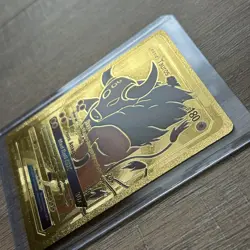 Taurus GX Premium Gold Foil Fan Art Textured Collector Pokemon Card HP 180 - Image 3