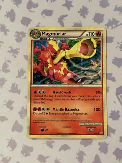 Magmortar 2/95 Cracked Ice HGSS Unleashed Holo Rare Pokemon TCG Card NM - Image 1