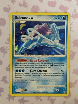 Pokemon TCG Suicune Secret Wonders 19/132 Cracked Ice Holo Rare Card MP - Image 1