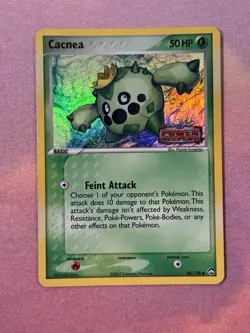 Cacnea 46/108 Ex Power Keepers Reverse Holo Foil Stamped Pokemon Card HP LP - Image 1