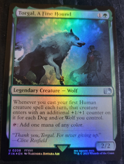 Holo Foil Torgal, A Fine Hound # 208 FIN Final Fantasy Set MTG Magic Cards - Image 1