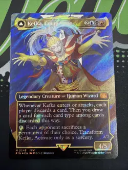 Kefka Court Mage (Borderless) 543 Surge Foil Final Fantasy - FFVI MTG - NM - Image 1
