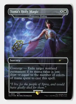 Yuna's Holy Magic - Prismatic Ending 1868 Secret Lair Drop Series MTG NM - Image 1