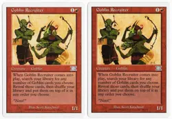 Goblin Recruiter x2 2x 1999 MTG Core Set 6th Edition Red Uncommon Creature NM A1 - Image 1