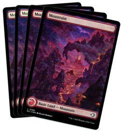 x4 Mountain (0282) Foil - Full Art - Lorwyn Eclipsed ECL - MTG - NM/M - Image 1
