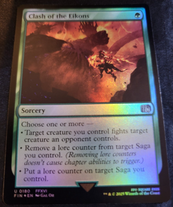 Holo Foil Clash of the Eikons # 180 FIN Final Fantasy Set Magic The Gathering - Image 1