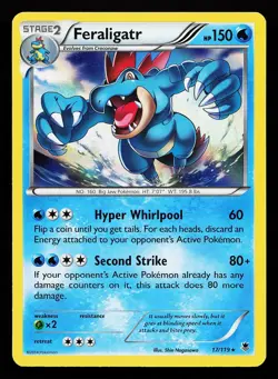 Feraligatr 17/119 Reverse Holo Rare Phantom Forces Pokemon Card - Image 1