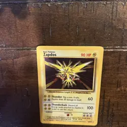 Pokemon TCG Zapdos 16/102 Base Set Holo Rare Unlimited English HP 90 1999 - Image 3