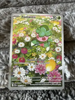 Fomantis 085/084 Pokemon TCG Pitch Black Illustration Rare English - NM - Image 1