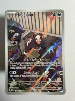 Houndour 204/197 Illustration Rare Obsidian Flames Pokemon Near Mint - Image 1