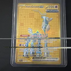Pokemon TCG Iron Crown EX 216/162 Temporal Forces Gold Rare NM Condition - Image 1