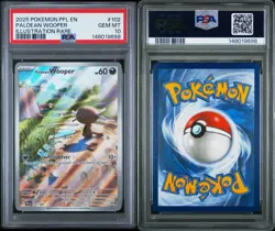 2025 POKEMON PFL EN-PHANTASMAL FLAMES ILLUSTRATION RARE PALDEAN WOOPER PSA 10 - Image 2