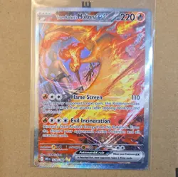 Team Rocket's Moltres ex 229/182 SV10 Destined Rivals SIR Full Art Holo ENG - Image 2