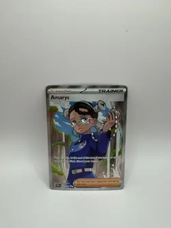 Pokemon TCG Prismatic Evolutions Amarys 132/131 Ultra Rare Full Art Trainer - Image 1