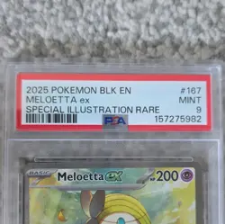 Meloetta ex 167/086 Sv: Black Bolt Special Illustration Rare Holo PSA 9 EN - Image 2