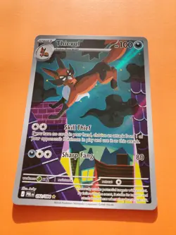 Thievul 092/084 Illustration Rare Gold Star full art Pitch Black Pokemon 2026 - Image 2