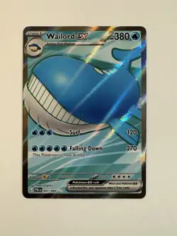 Pokemon Wailord ex Pitch Black Holo Full Art English 097/084 - Image 1