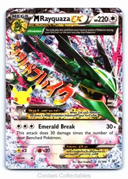 M Rayquaza EX 76/108 Celebrations 25th Pokemon Near Mint - Image 1