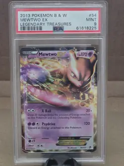 Mewtwo EX 54/113 B&W Legendary Treasures Ultra Rare Pokemon - PSA 9 LOW Pop 126 - Image 1